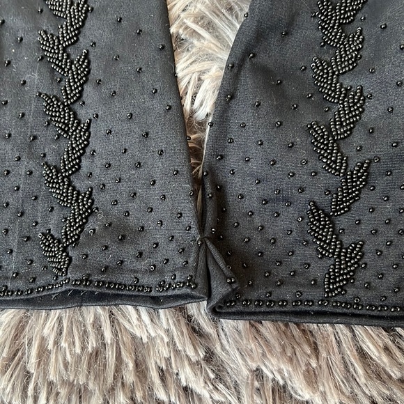 VTG 1950’s dead stock long black beaded gloves - Picture 5 of 5
